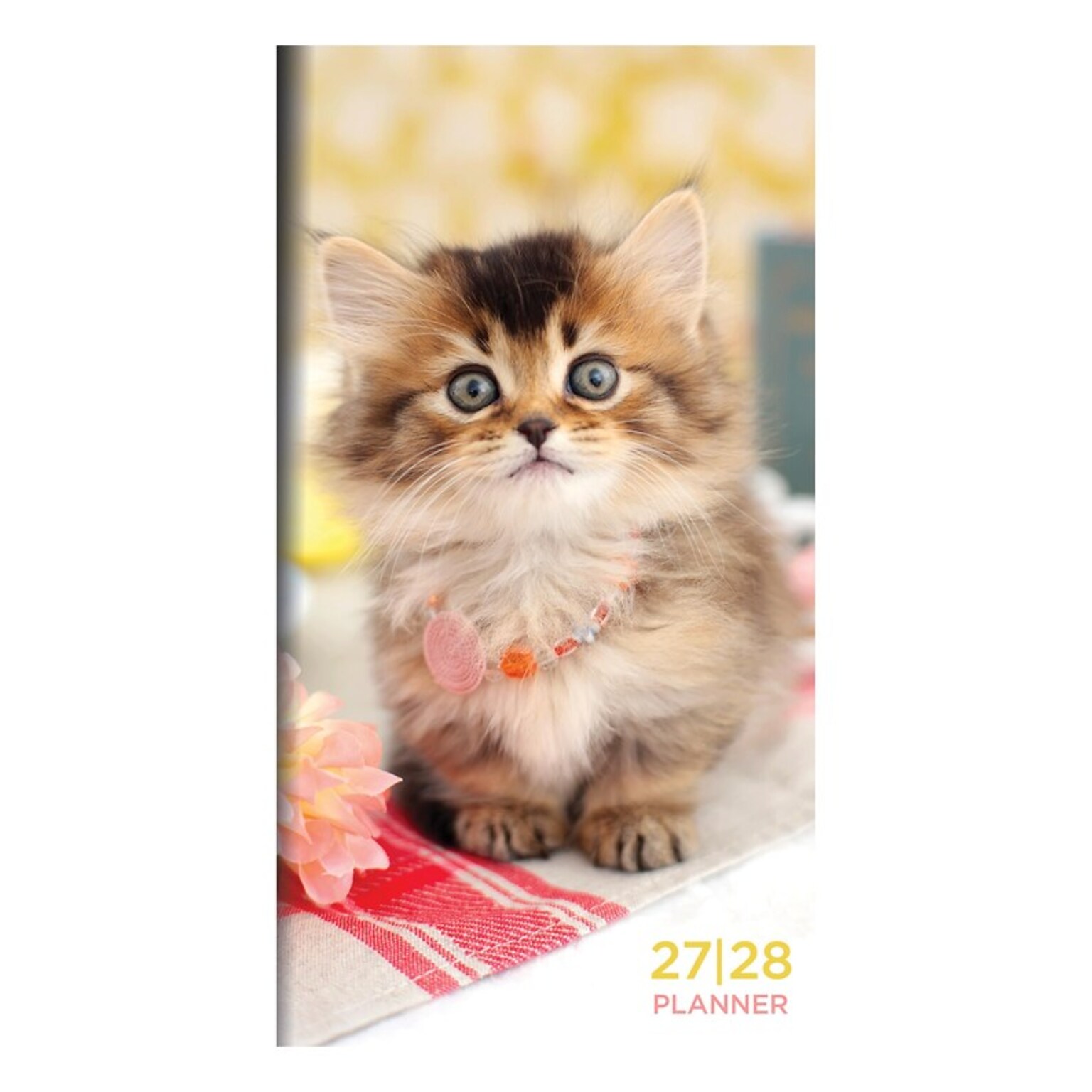 2027 TF Publishing Kitten 3.5 x 6.5  Monthly Standard Planner, Paperboard Cover, Multicolored (27-7022)