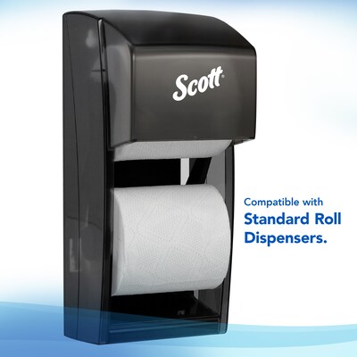 Scott Essential Standard Toilet Paper, 2-Ply, White, 550 Sheets/Roll, 80 Rolls/Carton (04460)