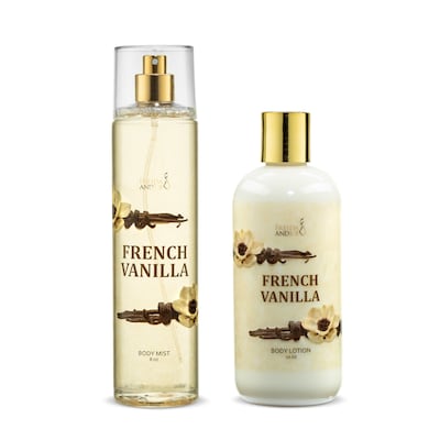 Freida and Joe French Vanilla Fragrance Body Lotion and Body Mist Spray Set (FJ-711)