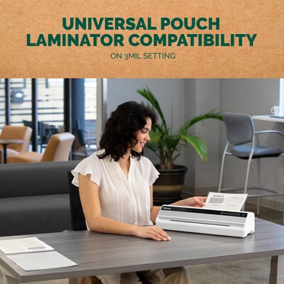 Fellowes Recycled Content Thermal Laminating Pouch, Letter Size, 50/Pack (100145862)