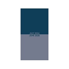 2024-2026 Willow Creek Navy Duotone Academic Monthly Planner, Paper Cover, Navy/Slate Gray (47668)