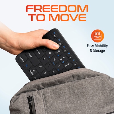 Delton N60 Portable Bluetooth Keyboard with Touchpad, Black (DKMIN60-WB)
