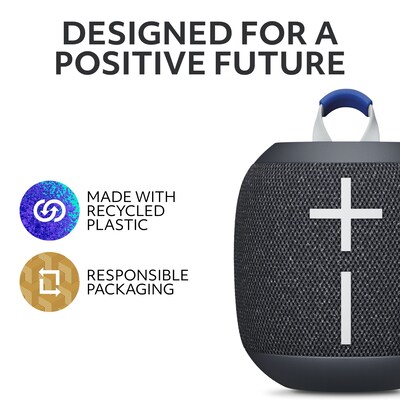 Logitech ULTIMATE EARS WONDERBOOM 4 Portable Bluetooth Speaker, Waterproof, Black (984-001876)