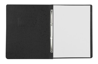 Oxford Paper Report Cover, Large 2 Prong Fastener, Letter, 3" Capacity, Black, 25/Box