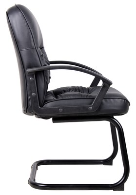 Boss Leather Guest Chair, Black (B7309)