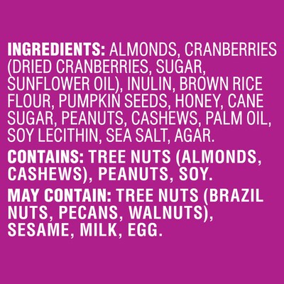 Pick Me Up Provisions™ Mini Gluten Free Cranberry Almond Nut Bar, 0.71 oz., 20 Bars/Box? (PM63397)