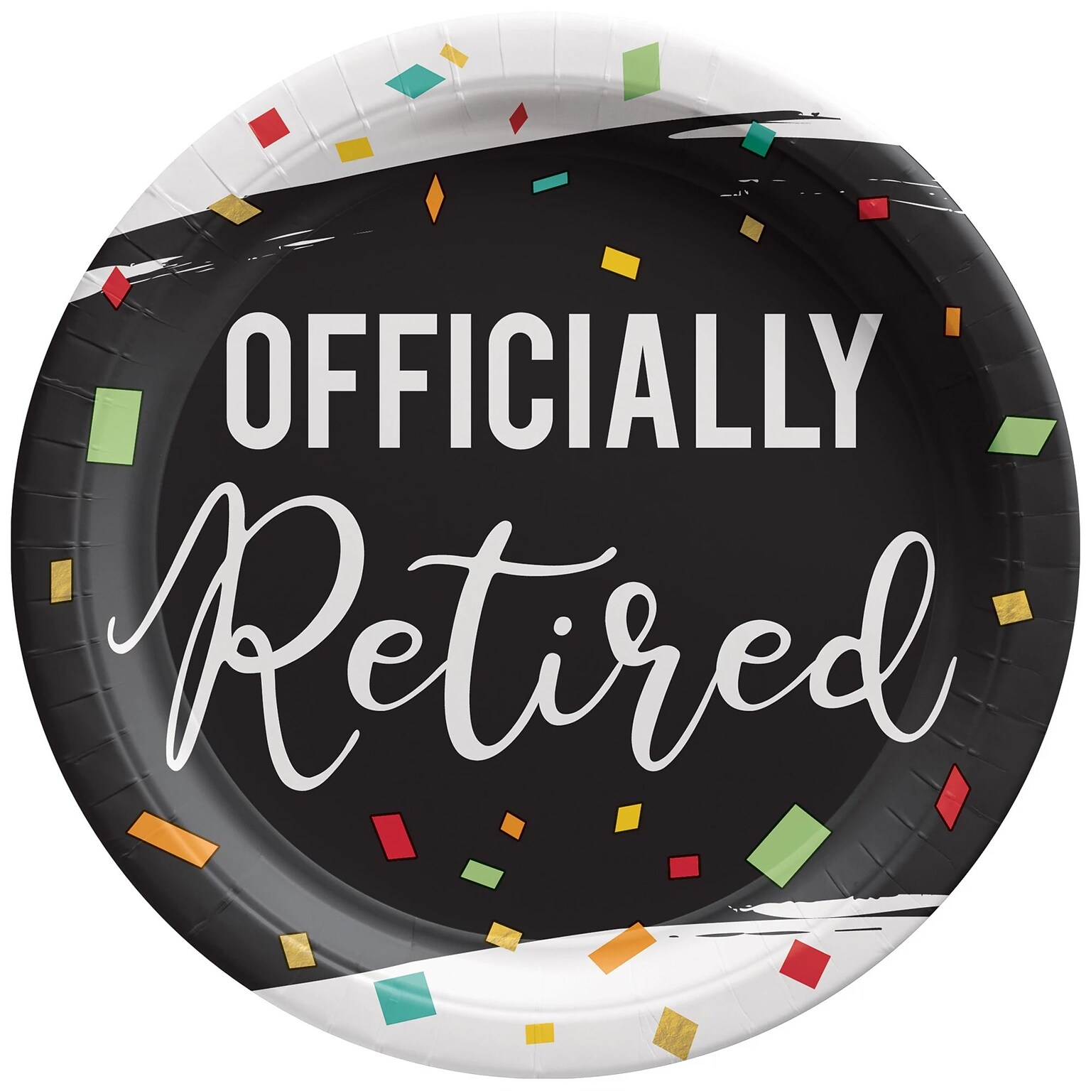 Party City Officially Retired 7 Paper Plates, Multicolored, 8 Plates/Pack (AM540043-ST)