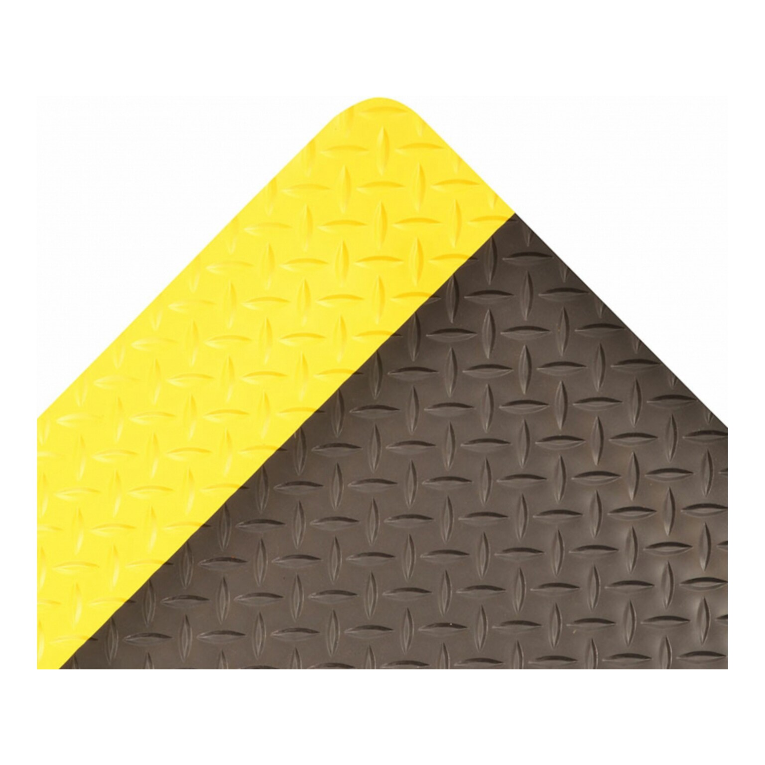 NoTrax Saddle Trax Anti-Fatigue Mat, 36 x 24, Black/Yellow (979S0023YB)