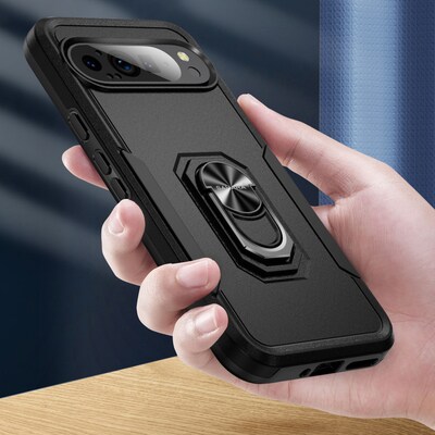 SaharaCase Raider Phone Case for Google Pixel 9 Pro XL, Shock Absorbing, Scorpion Black (CP00609)