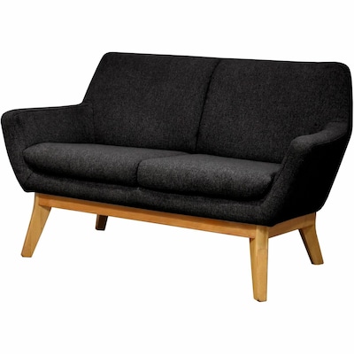 Lorell Quintessence 2-Seat Loveseat, Black (LLR68959)