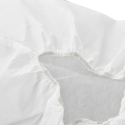 Global Industrial Skid Resistant Disposable Shoe Covers, Size 12-15, White, 150 Pairs/Case (708198BWH)