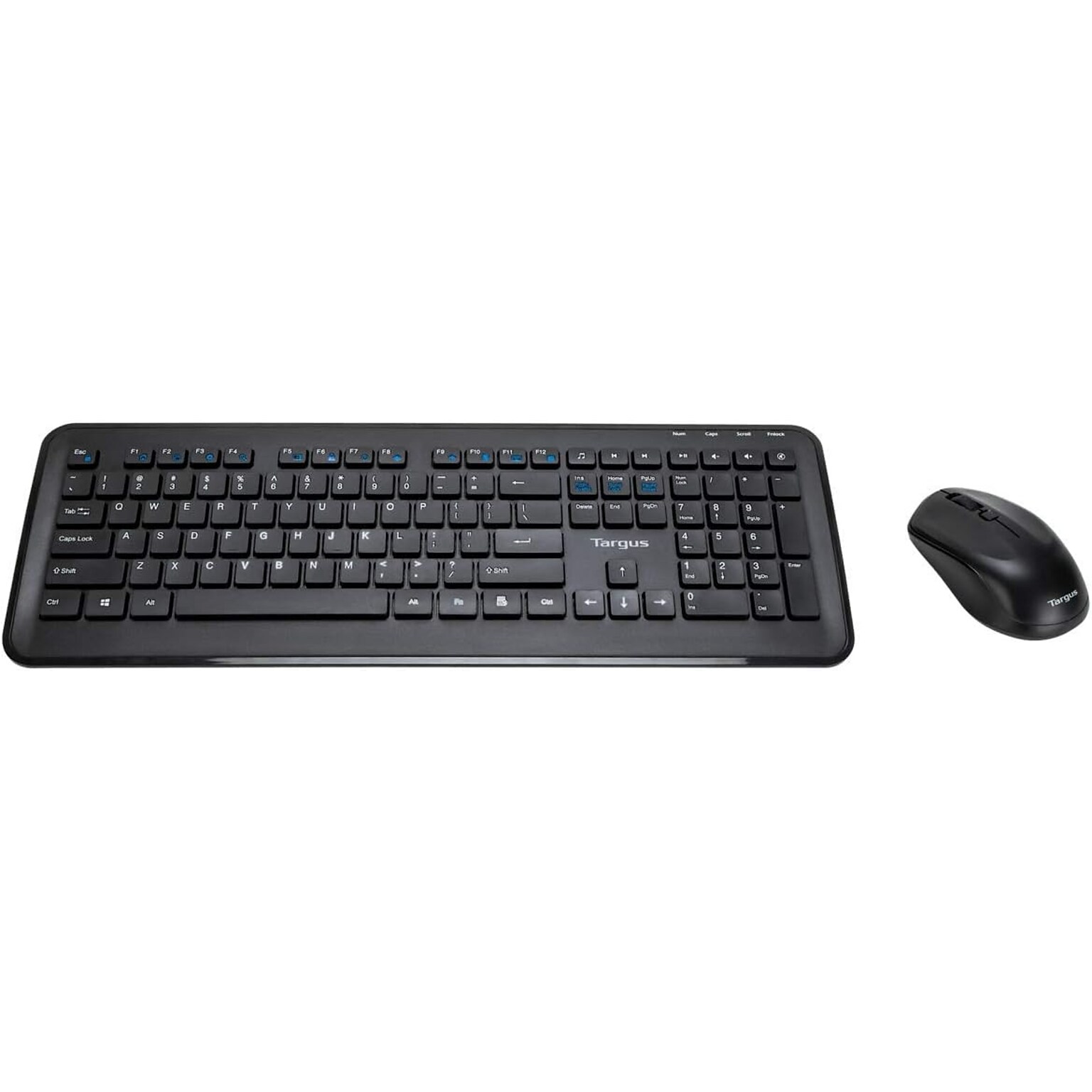 Targus KM610 Wireless Ergonomic Gaming Keyboard and Optical Mouse Combo, Black (AKM610BT)