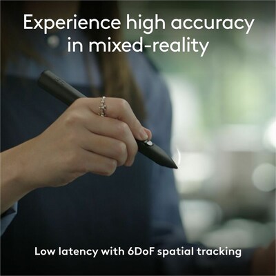 Logitech MX Ink Mixed-Reality (MR) Stylus Pen for Meta Quest 2, Meta Quest 3, and Meta Quest 3S, Black (914-000087)