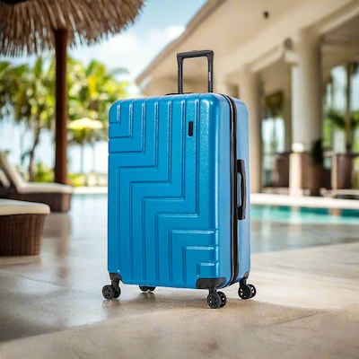 DUKAP Zahav 29.52 Hardside Suitcase, 4-Wheeled Spinner, Teal (DKZAH00L-TEA)