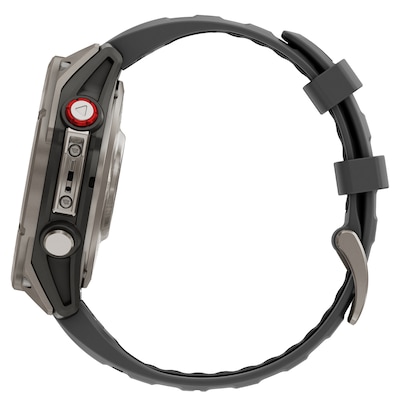 Garmin Fenix 8 Pro Multisport Smart Watch, GPS, 47mm, Titanium Case, Graphite/Black, Silicone Band (GRM0319810)