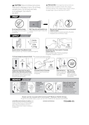 Command Medium Decorative Hooks, 3 lb., Silver, 2/Pack (17034BN-2ES)
