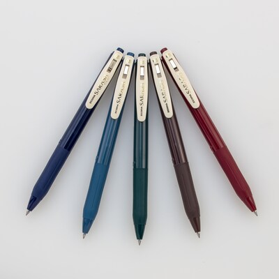 Sarasa Clip Vintage Gel Retractable 0.5mm Assort 10pk