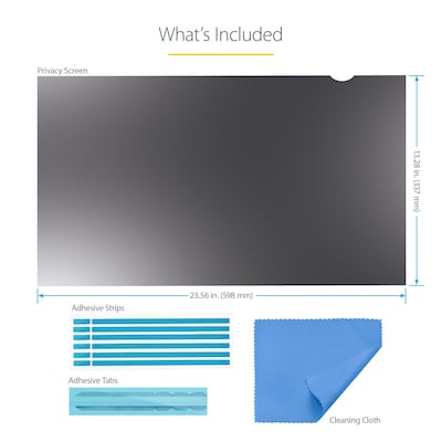 StarTech Anti-Glare Privacy Filter & Screen Protector for 27" Widescreen Monitor (16:9) (PRIVSCNMON27)