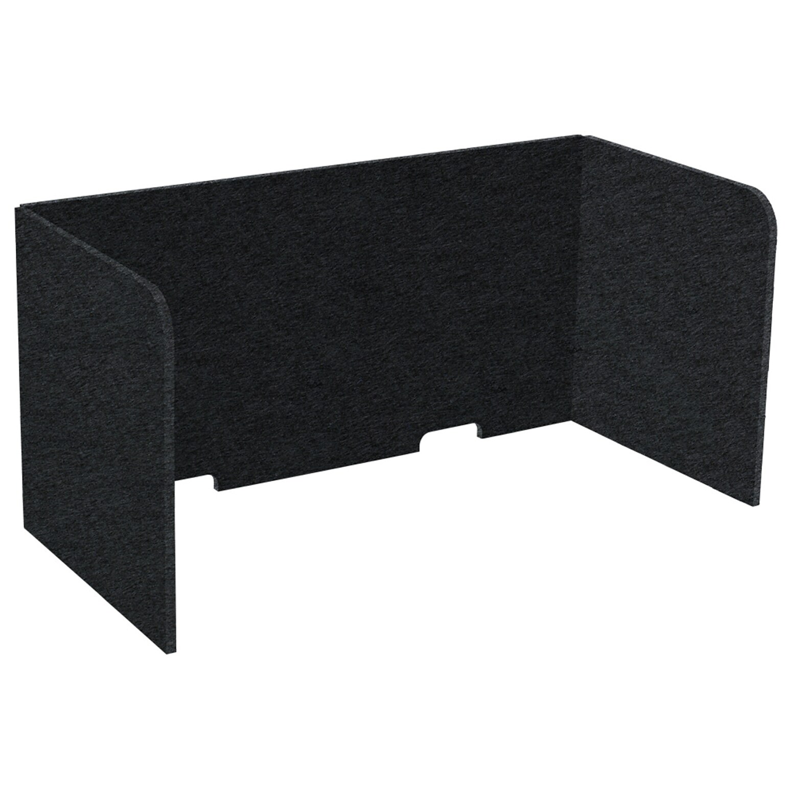 Versare SoundSorb Foldable Fabric Freestanding Privacy Panel, 24H x 48W, Black (DS7826104-1)