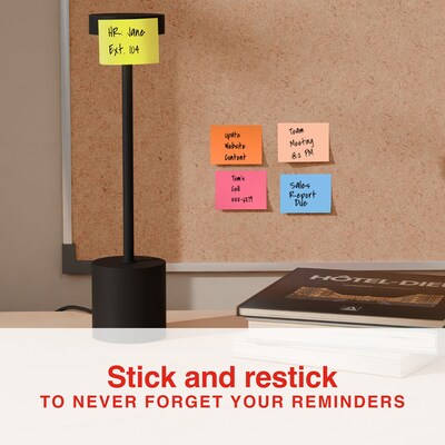 Staples Ultra Sticky Notes, 1 3/8" x 1 7/8", Golden Hour Collection, 100 Sheets/Pad, 24 Pads/Pack (ST62877)