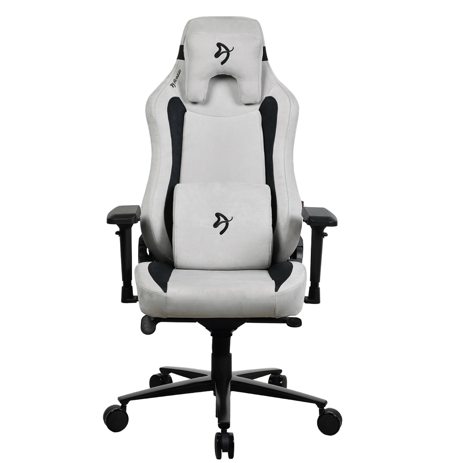Arozzi Vernazza Supersoft Fabric Ergonomic Racing Gaming Chair, Light Grey (VERNAZZA-SPSF-LG)
