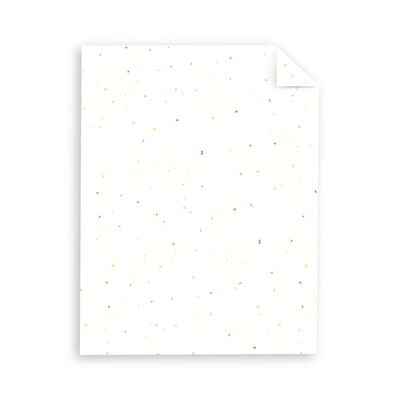 Astrobrights 65 lb. Cardstock Paper, 8.5 x 11, Stardust White, 250 Sheets/Pack (21408/22401)