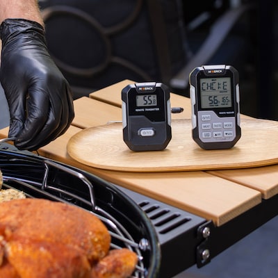 Maverick Stainless Steel Long-Range Wireless Remote Cooking Thermometer with Single Probe, Black (HD-322)