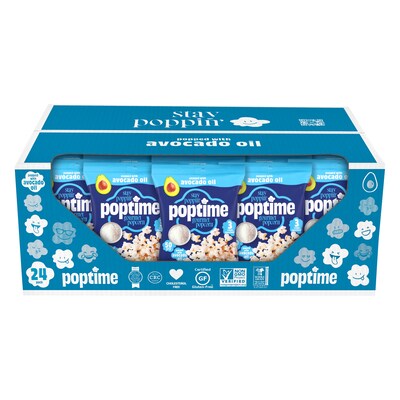 Poptime Avo Sea Salt Popcorn, 1 oz., 24/Pack (220-02882)