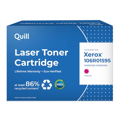 Quill Brand® Remanufactured Magenta High Yield Toner Cartridge Replacement for Xerox 6500/6505 (106R01595/106R01592)