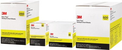 3M Easy Trap Duster Sweep & Dust Sheets, 5" x 6", 250 Sheets/Roll, 2 Rolls/Case (55655W)