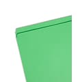 Smead Heavy Duty Reinforced File Folder, Straight Cut, Letter Size, Green, 100/Box (12110)