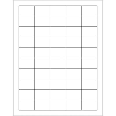Tape Logic Laser Labels, Rectangle, 1 x 1 1/2, White, 5000/Case (LL107)