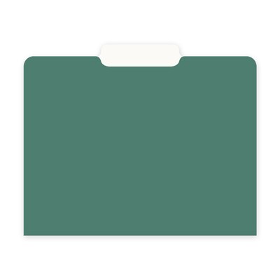 Blue Sky Bespoke File Folder, 1-Tab, Paper Stock, Letter Size, Assorted Colors (159133)