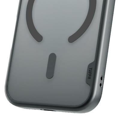 TUFF8 GlideGuard MagSafe Phone Case for iPhone 18 Pro, Shock Absorbing, Smoke Black (T8GG-IP1803BK)