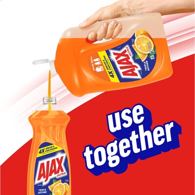 Ajax Ultra Triple Action Dish Soap, Orange, 28 oz. (144678)