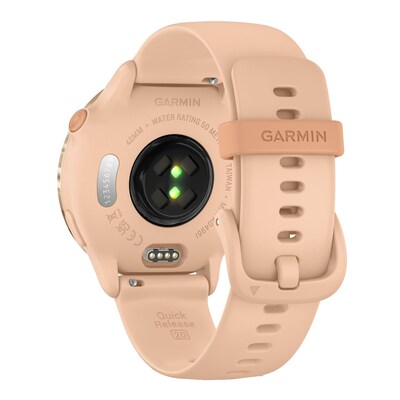 Garmin vívoactive 6 Fitness-Tracking AMOLED Smartwatch with Silicone Band, Metallic Pink Dawn (010-02985-03)