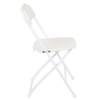 Flash Furniture Plastic Folding Chair, White, Set of 6 (6LEL3WHITE)