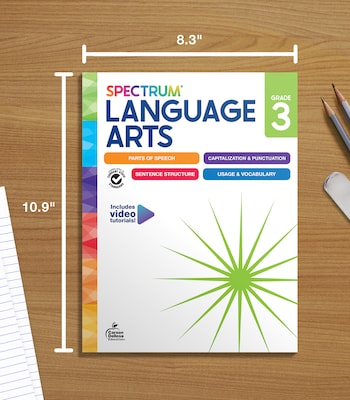 Carson-Dellosa Spectrum Language Arts Workbook, Grade 3