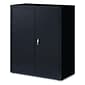 OIF 42"H Steel Storage Cabinet with 3 Shelves, Black (CM4218BK)
