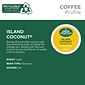 Green Mountain Island Coconut Coffee Keurig® K-Cup® Pods, Light Roast, 24/Box (6720)