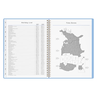 2027 Staples 8" x 11" Weekly & Monthly Planner, Eternal Blue (ST63609-27)
