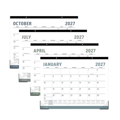 2027 Blue Sky 17 x 22 Monthly Desk Calendar, Gray/White (161000)