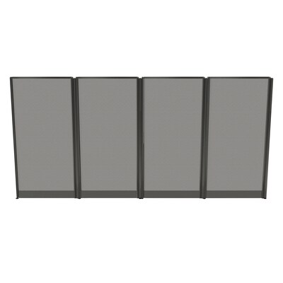 Regency Instant Office 63"H x 129"W 2 Person L-Shaped Cubicle Panel Workstation, Pure White (IO36194-03K-2P)