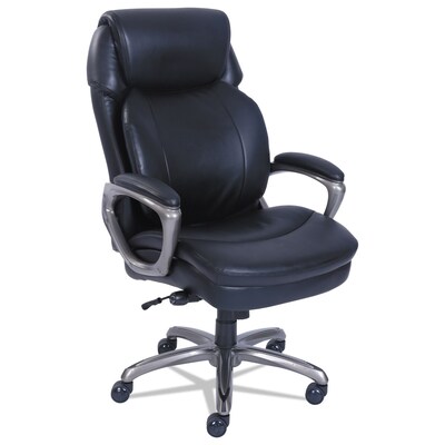 Serta SertaPedic Ergonomic Bonded Leather Executive Chair, Black (SRJ48965)