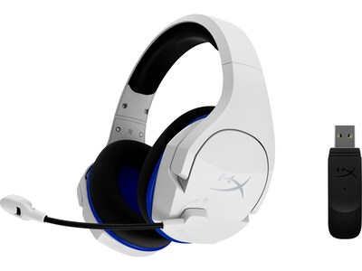 HyperX Cloud Stinger Core Wireless Noise Canceling Stereo Gaming Over-the-Ear Headset, White (4P5J1AA)