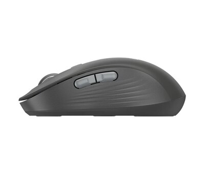 Logitech Signature Plus M750 L Wireless Ergonomic Curved Ambidextrous Optical Mouse, Graphite (910-007508)