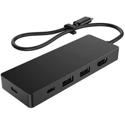 Poly Switch Hub3+ 3-Port USB-C Hub, Black (9R1Y2AA)