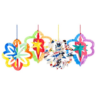 Roylco 3D Ornaments, 8 x 8, 30/Pack (R-51081)