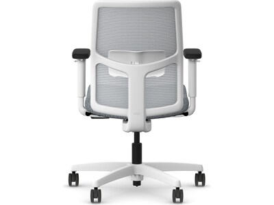 HON Ignition 2.0 Fabric/Mesh Swivel Task Chair, Basalt/Designer White (HITLMKD.Y1.A.H.IF.APX25.DW.SB.DWX)