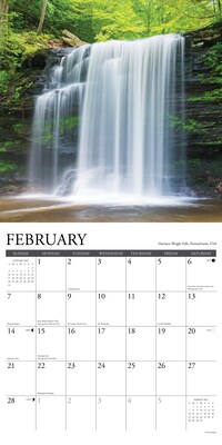 2027 Willow Creek Waterfalls 12" x 12" Monthly Wall Calendar, Assorted Colors (62838)